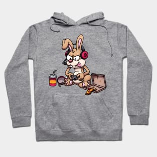 Bunny Gamer With Junk Food Hoodie